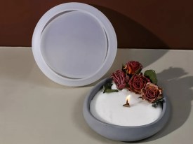 Molde silicona centro mesa aura natural